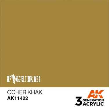 AK Interactive AK11422 Figure Series Ocher Khaki Acrylic Paint 17ml 3rd Generation